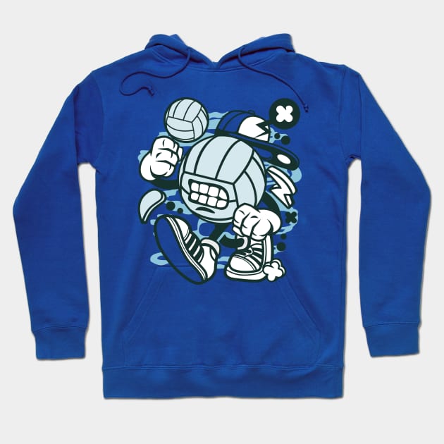 Angry volleyball player Hoodie by Superfunky